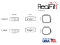 Preview: RealFit™ I - DČ, 2-násobná kombinace vč. Lip Bumper Tube (zub 46) Roth .022"