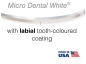 Preview: Nerezová ocel, povrchová vrstva v barvě zubů, Natural, OBDÉLNÍKOVÝ