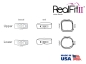 Preview: RealFit™ II snap - Intro-Kit, HČ, 3-násobná kombinace + palatinální zámek (zub 17, 16, 26, 27) Roth .018"