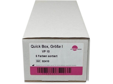 Krabičky na rovnátka Quick Box, velikost I, 5 různých barev
