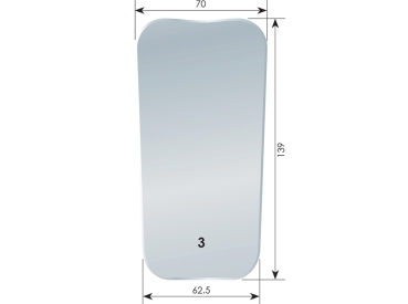 Fotozrcátko č. 3 (okluzní, standardní) pro držák fotozrcátka proti zamlžení