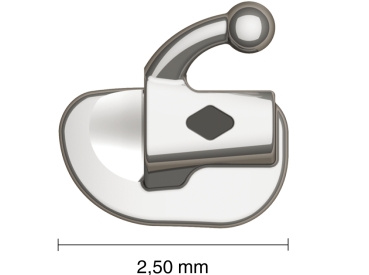 VIPER™, Lepicí bukální trubička Mini (zub 37), .018", Torque -25°, Offset 0°