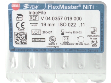 FlexMaster Introfiles sterilní 19mm 6ks.