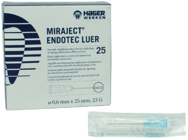 Miraject Endotec 0,6X25 Luer 25ks