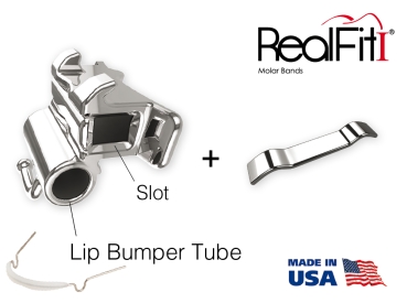 RealFit™ I - Intro-Kit, DČ, 2-násobná kombinace vč. Lip Bumper Tube (zub 46, 36) Roth .022"