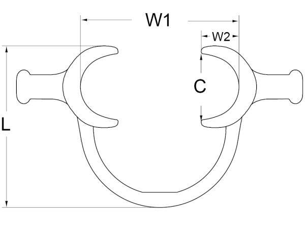 Cheek Retractor with extra- and intraoral wings, Child