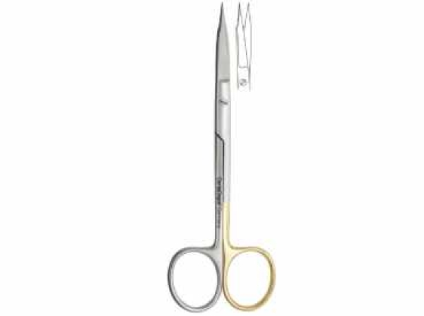 Surgical Scissors serrated, Goldman-Fox "Super Cut", 130 mm, straight