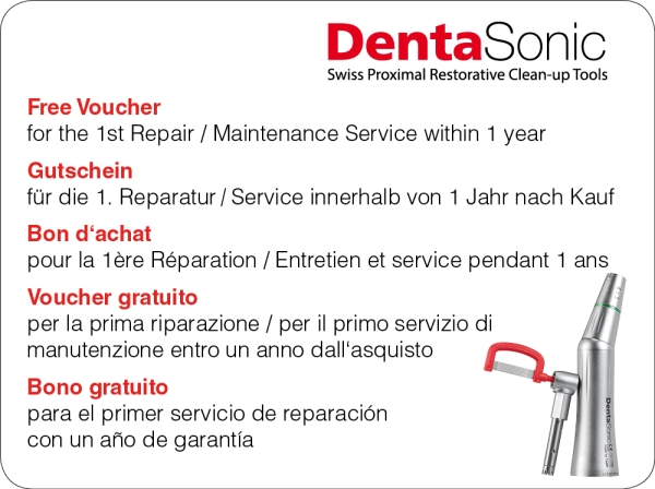 DentaSonic™, Basic SET - No water cooling; Ratio: 4:1 + 1 Year Service Voucher