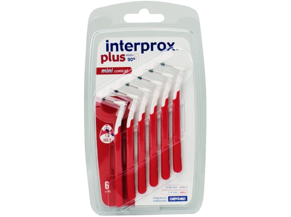 Interprox plus miniconcial cervená 6ks