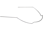 Vstřícný oblouk (nikl-titan), .016" x .022", HČ, dlouhý