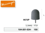 Technický leštič, tmavě šedý, střední, 17 mm  "9572P" (Meisinger)