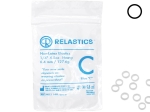 Relastics™ Intraorální gumičky (Elastics), BEZ latexu, průměr 1/4" = 6,4 mm