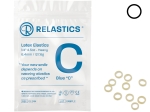 Relastics™ Intraorální gumičky (Elastics), latex, průměr 1/4" = 6,4 mm