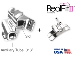 RealFit™ II snap - HČ, 2-násobná kombinace + palatinální zámek (zub 17, 16) MBT* .018"
