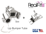 RealFit™ II snap - DČ, 2-násobná kombinace vč. Lip Bumper Tube + lingvální zámek (zub 36) Roth .018"